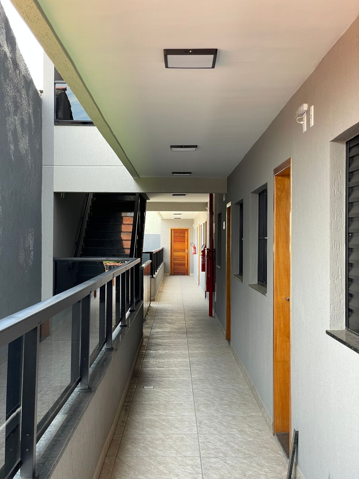 Corredor de acesso aos apartamentos